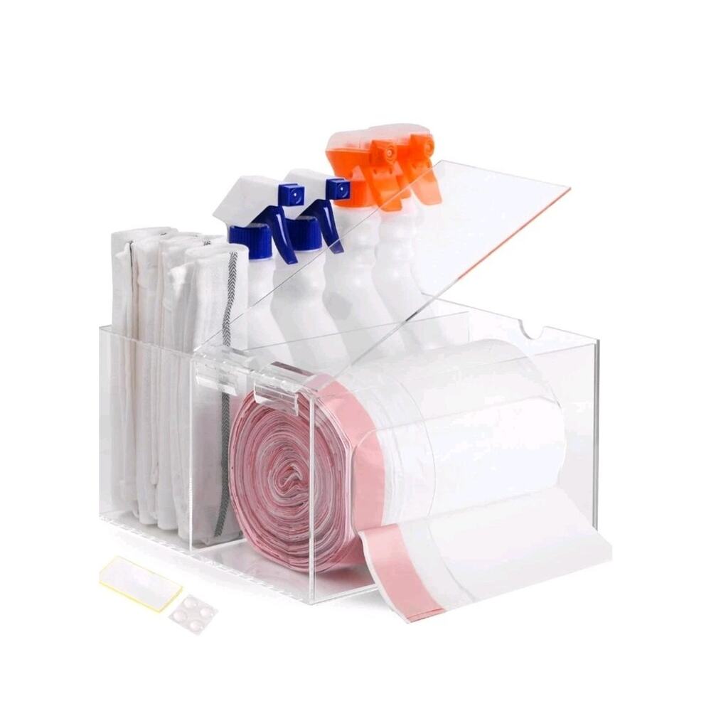 Trash Bag Kitchen and Bathroom Organizer - Large Garbage Bag under Sink Dispense